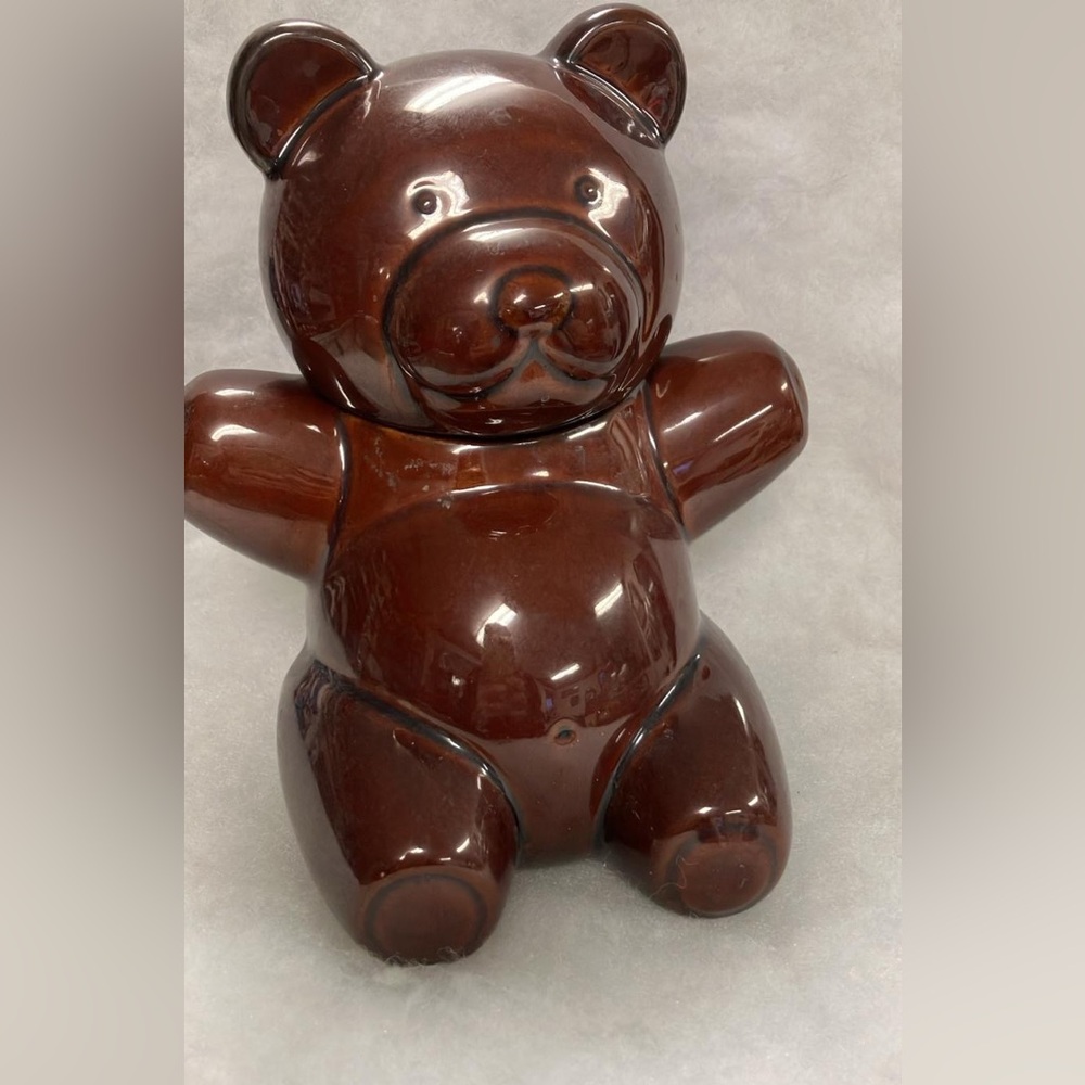 Aramis Brown Ceramic Bear Cookie Jar